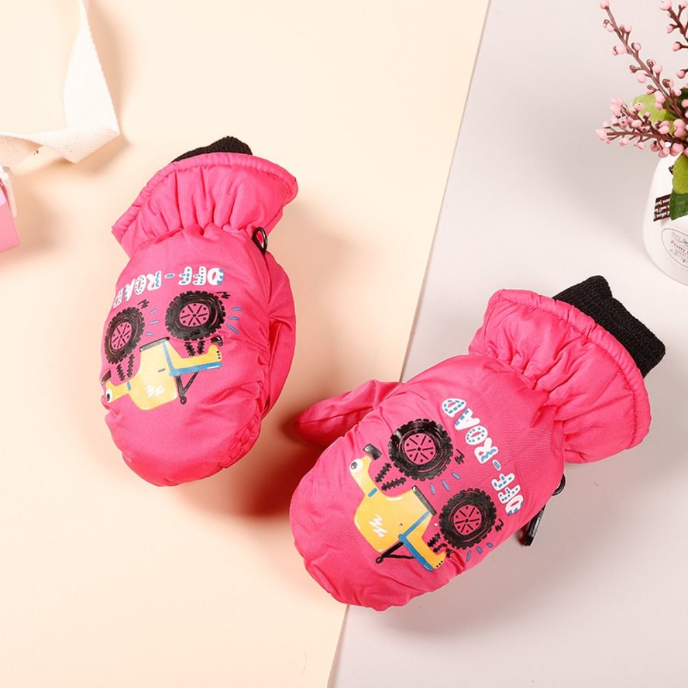 Ski Glove Waterproof - Snow Man Children's Snow Gloves Aged