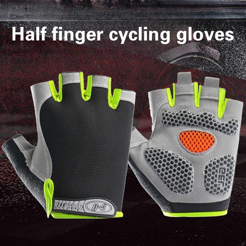 Fingerless Cycling Gloves Anti - Fingerless Glove Knit ulasan dan harga
