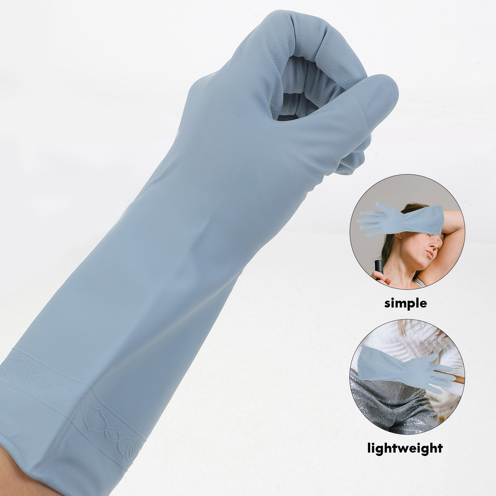 3Pairs Waterproof Rubber Kitch - Dish Glove Rubber ulasan dan harga