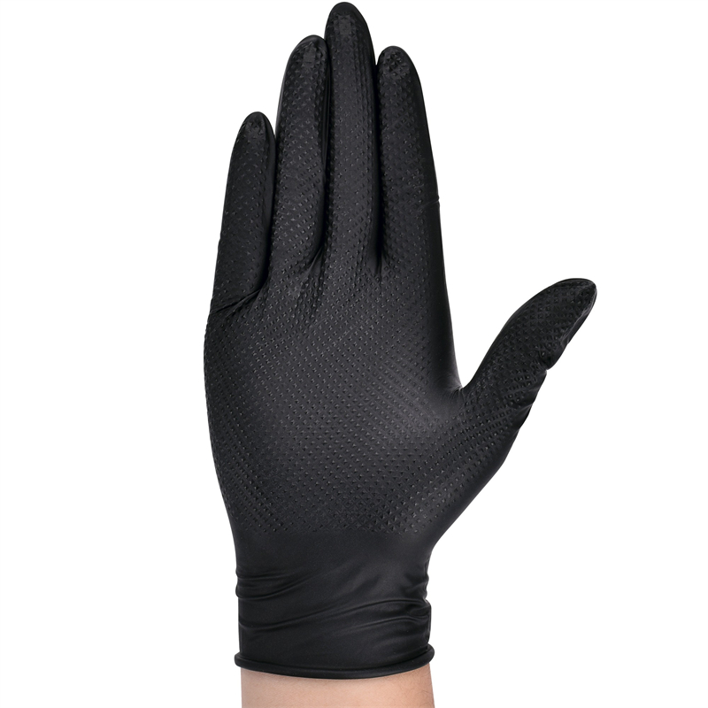 Heavy Duty Black Nitrile Glove - Nitrile Mechanic Glove ulasan dan harga