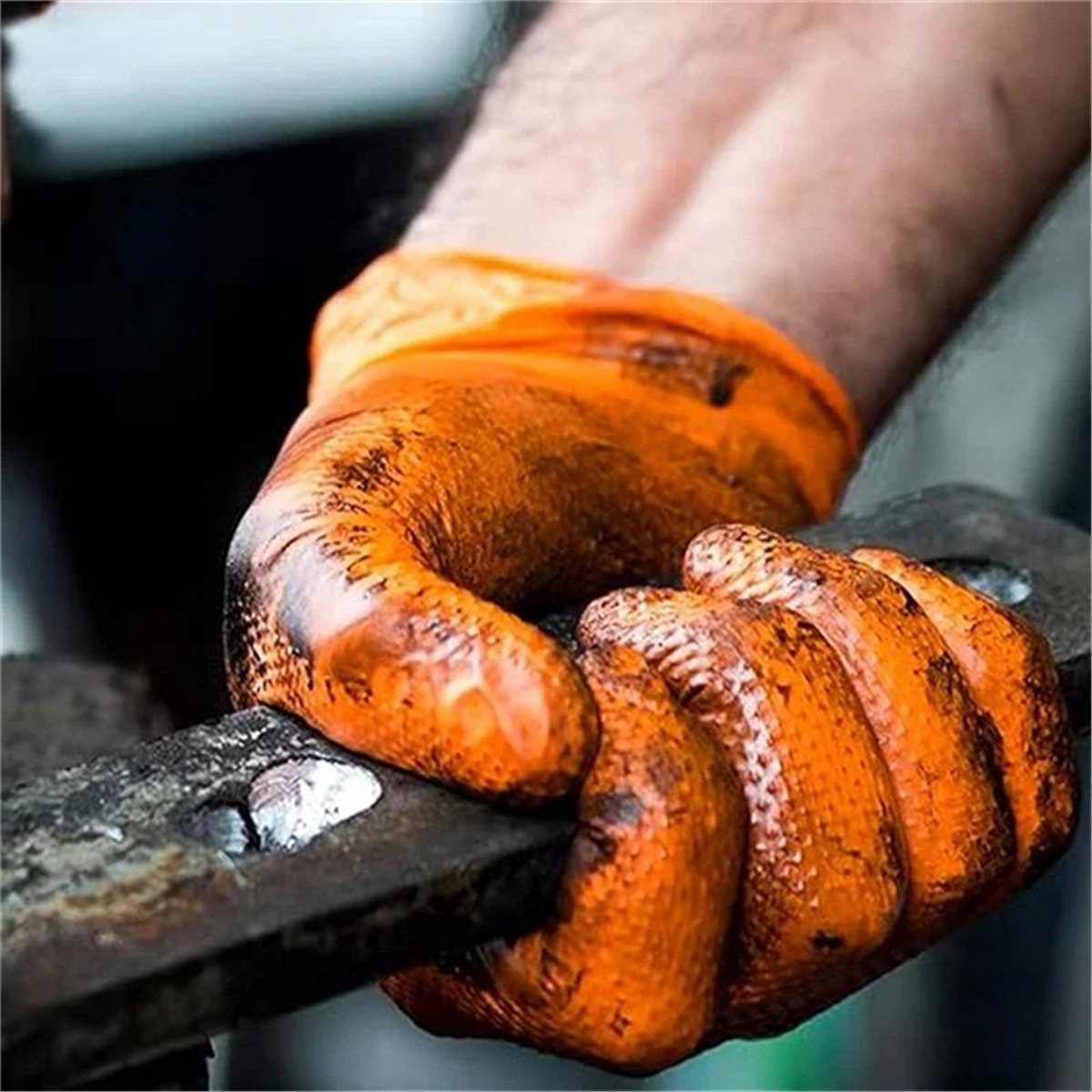 NEW Heavy Duty Orange Nitrile  - Nitrile Mechanic Glove ulasan dan harga
