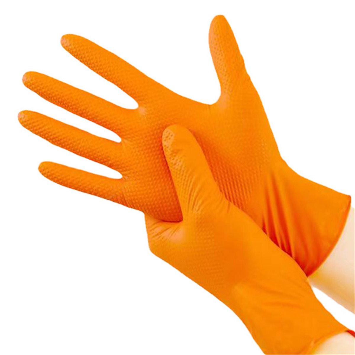 NEW Heavy Duty Orange Nitrile  - Nitrile Mechanic Glove ulasan dan harga