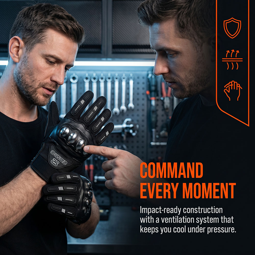Breathable MX Motorcycle Ridin - Motorcycle Glove Knuckle ulasan dan harga