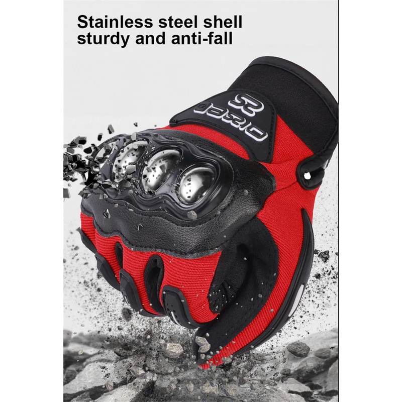 Breathable MX Motorcycle Ridin - Motorcycle Glove Knuckle ulasan dan harga