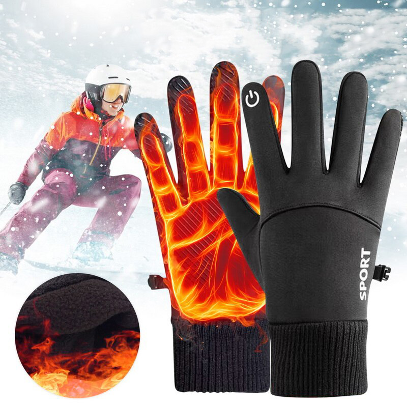 Winter Warm Full Fingers Water - Ski Glove Waterproof ulasan dan harga