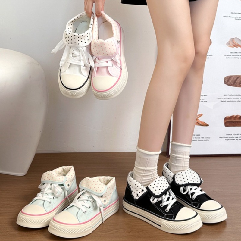 New High Help Canvas Shoes Dot - Vans Shoes Old Skool ulasan dan harga