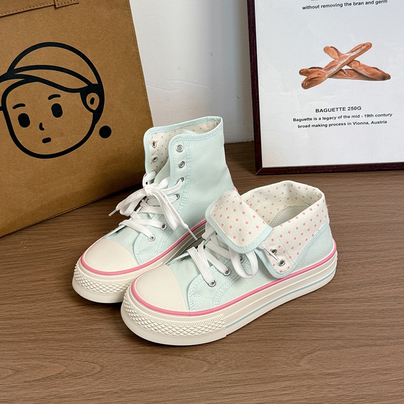 New High Help Canvas Shoes Dot - Vans Shoes Old Skool ulasan dan harga