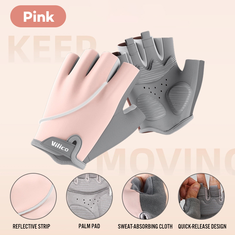Summer Breathable Cycling Glov - Workout Glove Gym ulasan dan harga