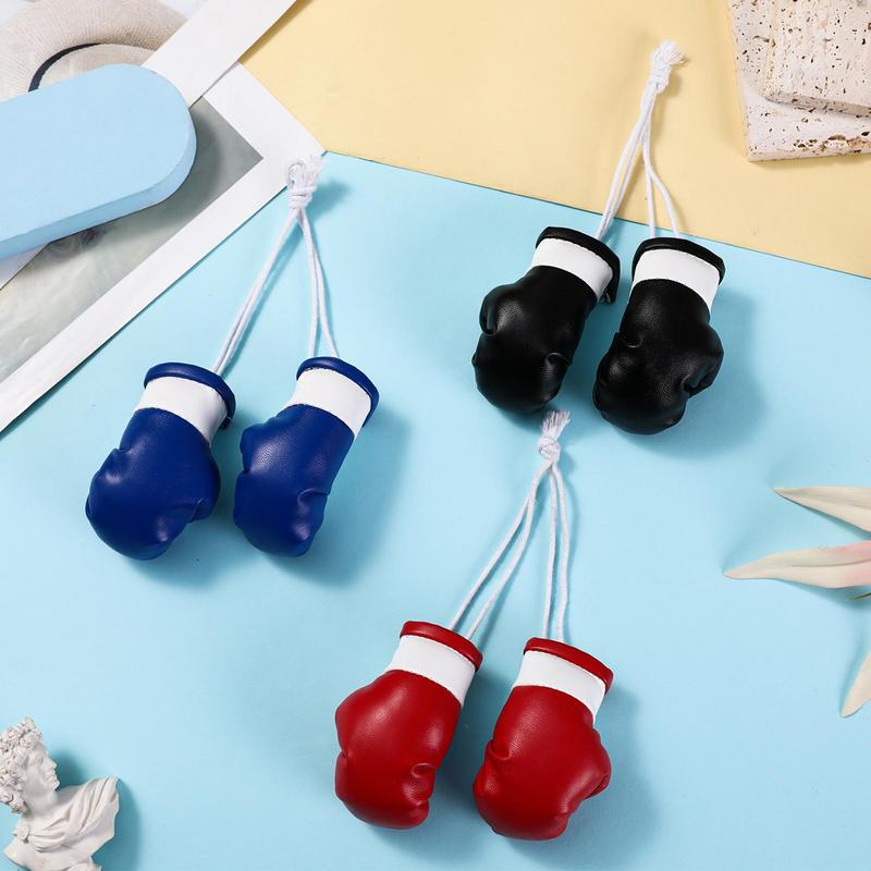 Car Boxing Gloves Pendant Mini - Leather Driving Glove ulasan dan harga